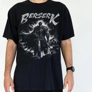 Guts Berserk Shirt  Dark Anime Tee Swordsman Gift Retro Manga Shirt
